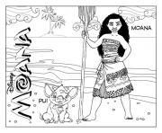 Princess Moana Waialiki and Pui Pig 